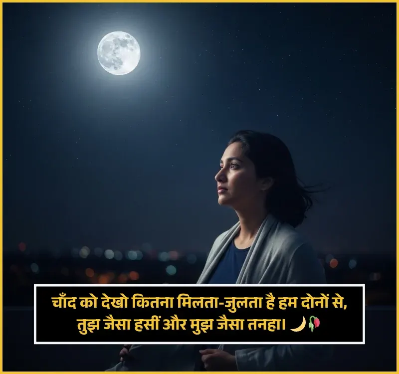 Chand Shayari Love