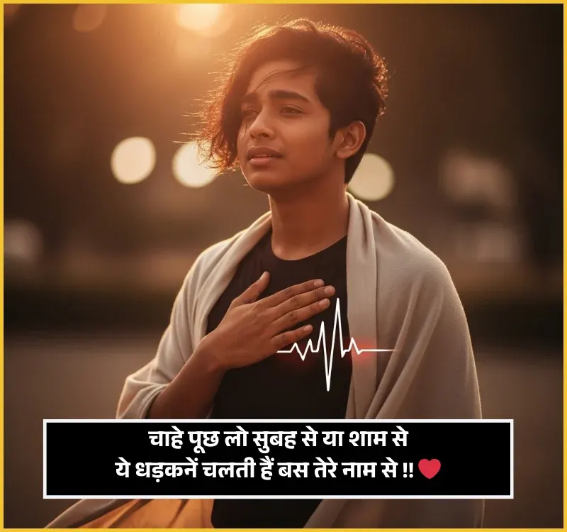 Couple Heart Touch True Love Husband Wife Shayari