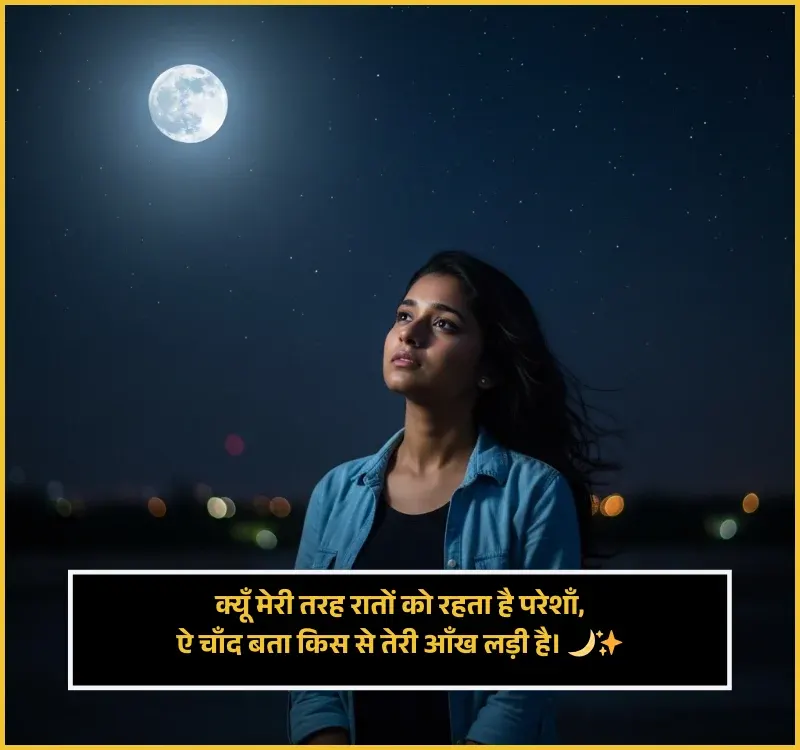 Heart Touching Chand Shayari Gulzar
