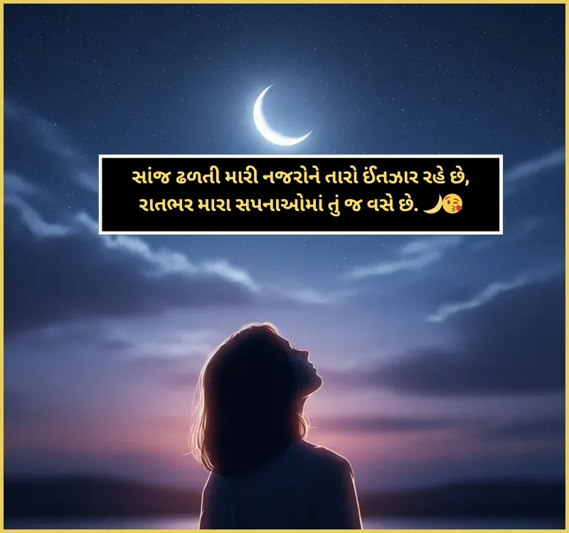 Good Night Shayari Gujarati
