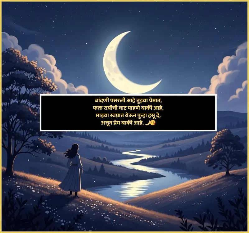 Good Night Shayari Marathi