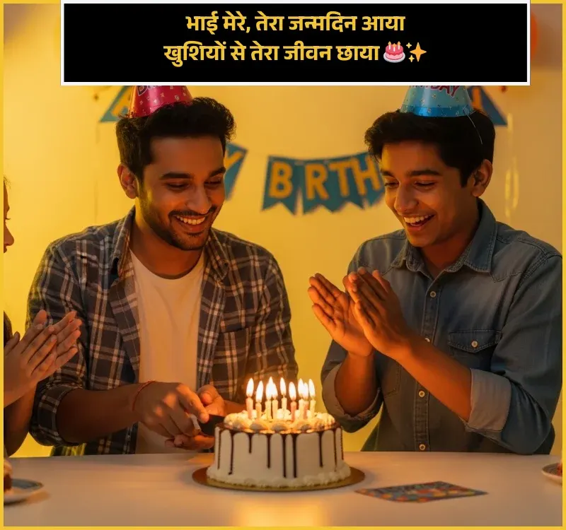 Happy Birthday Bhai Ke Liye Shayari Happy Birthday Bhai Ke Liye Shayari