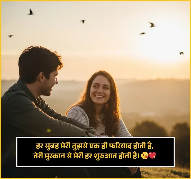 Kiss Good Morning Shayari Love