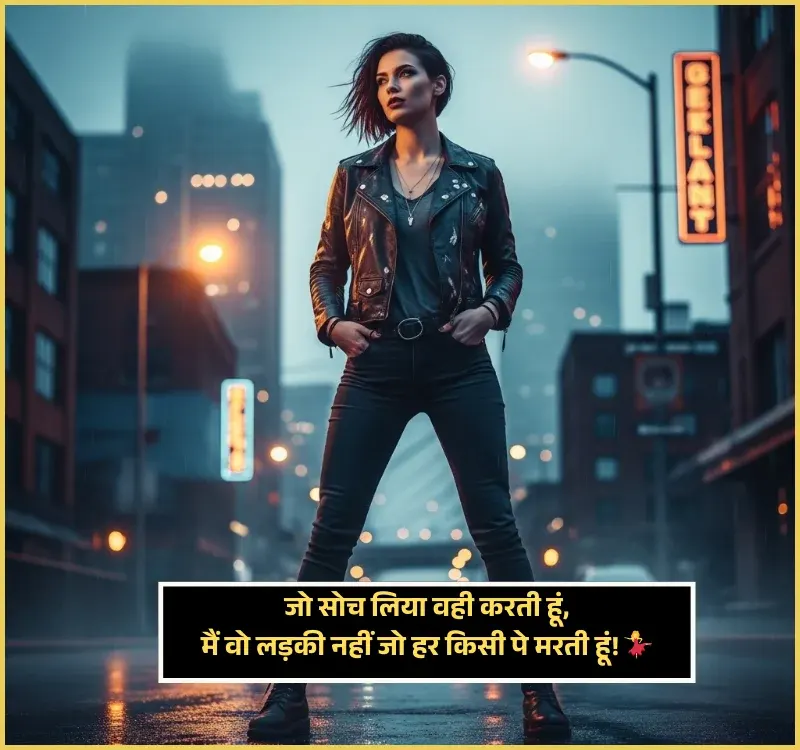 Positive Attitude Female Attitude Shayari Positive Attitude Female Attitude Shayari